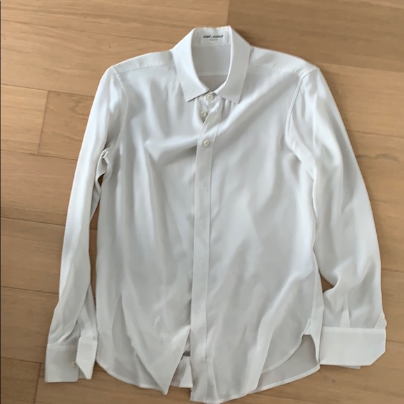 Yves Saint Laurent Tops - Yves Saint Laurent White Button Down Shirt